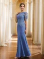 Sheath/Column Bateau Impeccable Short Sleeves Floor-Length Chiffon Mother of the Bride Dresses