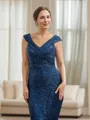 Sheath/Column V-Neck Understated Sleeveless Floor-Length Mother of the Bride Dresses