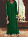 Elegant Sheath Sweetheart Sequin Ankle-Length Chiffon Mother of the Bride Dress