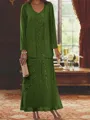 Elegant Sheath Sweetheart Sequin Ankle-Length Chiffon Mother of the Bride Dress