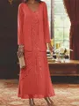 Elegant Sheath Sweetheart Sequin Ankle-Length Chiffon Mother of the Bride Dress