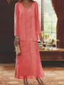 Elegant Sheath Sweetheart Sequin Ankle-Length Chiffon Mother of the Bride Dress
