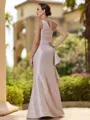 Elegant Sheath One-Shoulder Ruffles Floor-Length Mother Of The Bride Dress