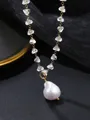 Simple Alloy With Imitation Pearl Necklaces
