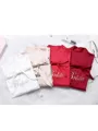 Comfortable Silk like Satin Embroidery Bride Robes