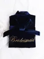 Stunning Polyester Embroidery Bridesmaid Robes