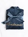 Stunning Polyester Embroidery Bridesmaid Robes