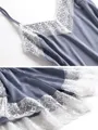 Lovely Silk like Satin With Lace Pajamas