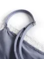 Lovely Silk like Satin With Lace Pajamas