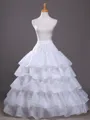 Acrylic Ball Gown 5 Tier Floor-Length Wedding Petticoats