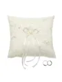 Delicate Ring Pillow In Lace With Imitation Pearl
