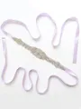 Fashion Satin Sashes With Rhinestones
