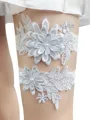 Glamorous Bridal/Feminine Lace With Applique Garters