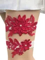 Glamorous Bridal/Feminine Lace With Applique Garters