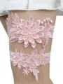 Glamorous Bridal/Feminine Lace With Applique Garters
