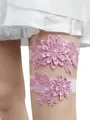 Glamorous Bridal/Feminine Lace With Applique Garters