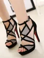 Women's Hollow-out Stiletto Heel Peep Toe Sandals