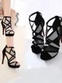 Women's Hollow-out Stiletto Heel Peep Toe Sandals