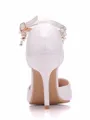 Women's PU Closed Toe Stiletto Heel With Beading High Heels