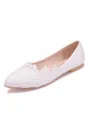 Women's PU Closed Toe With Flower Flat Heel Flat Shoes