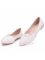 Women's PU Closed Toe With Flower Flat Heel Flat Shoes