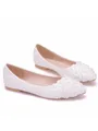 Women's PU Closed Toe With Flower Flat Heel Flat Shoes