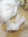 Women's Closed Toe With Crystal Stiletto Heel High Heels