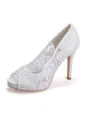Women's Lace Peep Toe Stiletto Heel High Heels