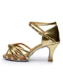 Women's Kitten Heel With Buckle Satin Peep Toe Sandals