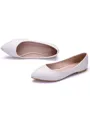 Women's PU Closed Toe Flat Heel Flat Shoes