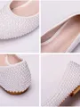 Women's PU Closed Toe With Pearl Flat Heel Flat Shoes