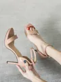 Women's Peep Toe Stiletto Heel Shoes