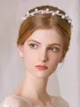 Fashionable Alloy With Imitation Pearl Tiaras