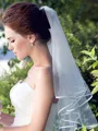 Graceful Tulle Two Tier Elbow Wedding Veils