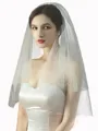 Attractive Tulle With Pearl Two-Tier Elbow Wedding Veils