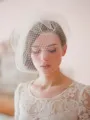 One-tier Cut Edge Birdcage Veils