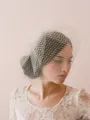 One-tier Cut Edge Birdcage Veils