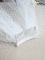 One-tier Cut Edge Birdcage Veils