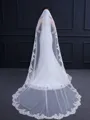 Trending Tulle With Lace Long Wedding Veils