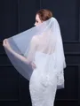 Fancy Tulle With Applique Wedding Veils