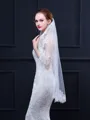 Graceful Tulle With Lace Wedding Veils