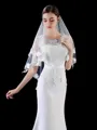 Elegant Tulle With Applique Wedding Veils