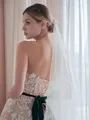 Elegant Tulle One-Tier Waltz Bridal Veils With Crystal/Imitation Pearl