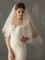 Brilliant Tulle Two-Tier Elbow Bridal Veils