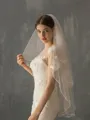 Stunning Tulle Two-Tier Fingertip Bridal Veils