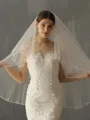 Stunning Tulle Two-Tier Fingertip Bridal Veils