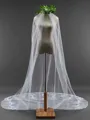 Fancy Tulle With Lace Long Wedding Veils