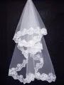 Pretty Tulle With Lace Long Wedding Veils