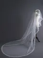 Beautiful Tulle With Lace Long Wedding Veils