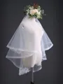 Graceful 2 Layer Tulle With Lace Wedding Veils